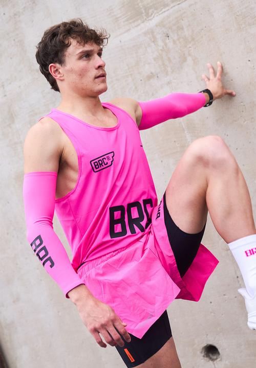 Burnt  - Pro run sleeves - electric pink