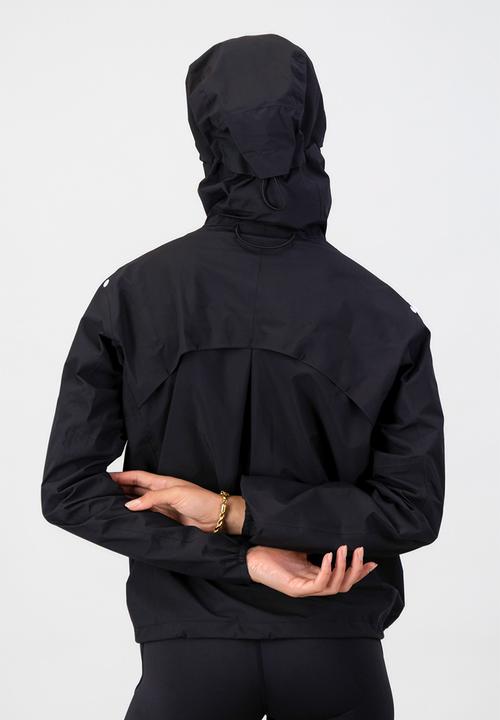 Burnt  - Essential women's waterproof jacket - black