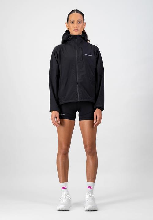 Burnt  - Essential women's waterproof jacket - black