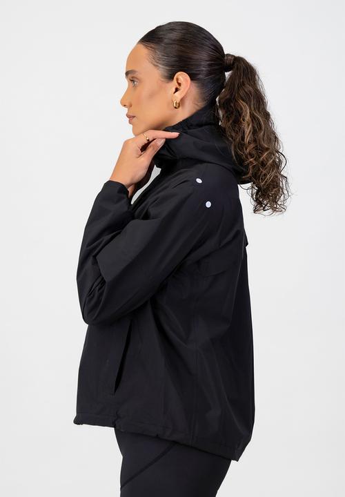 Burnt  - Essential women's waterproof jacket - black