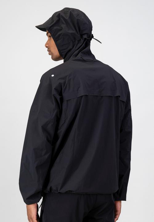 Burnt  - Fundamental men's waterproof jacket - black