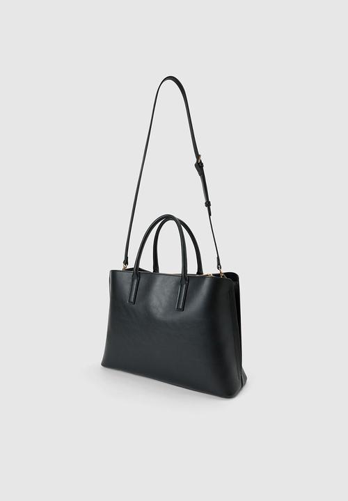 Forever New - Kate laptop metal detail tote bag in black
