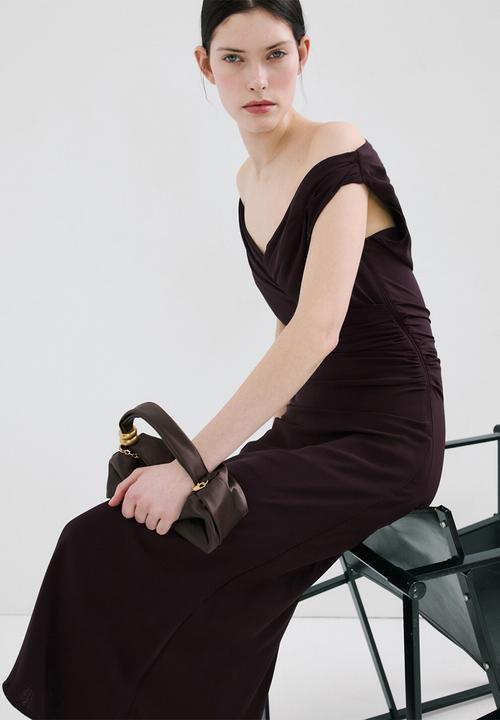 MANGO - Dress lari - brown