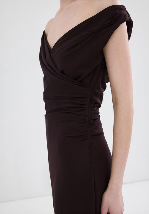 MANGO - Dress lari - brown