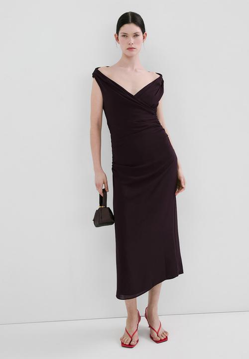 MANGO - Dress lari - brown