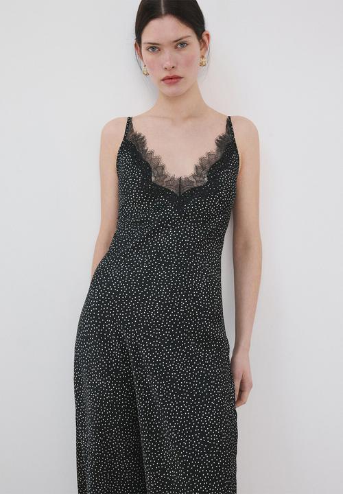 MANGO - Dress silver2 - black