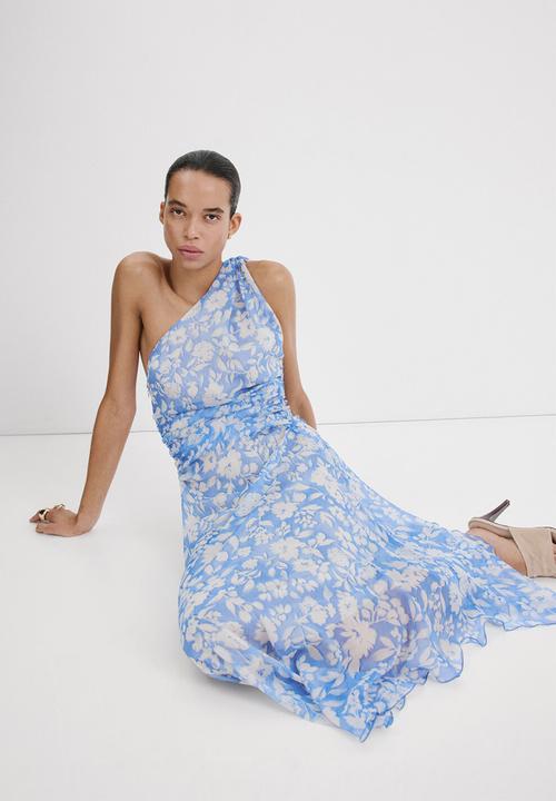 MANGO - Dress corina - medium blue