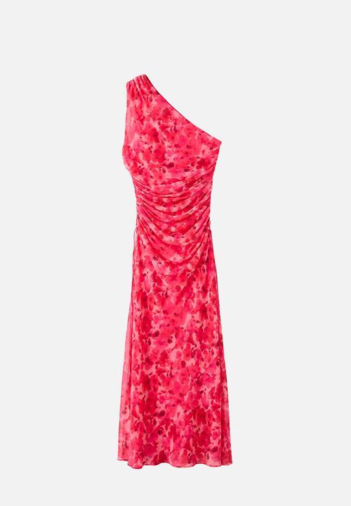 MANGO - Dress unia - red