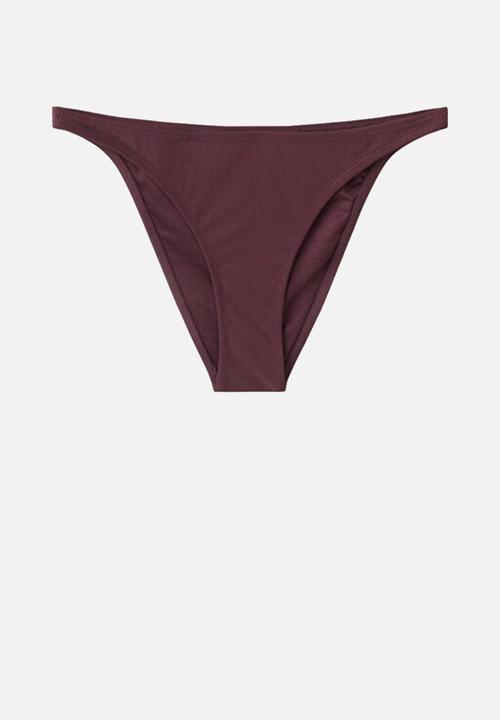 MANGO - Bikini pantie andros- dark red