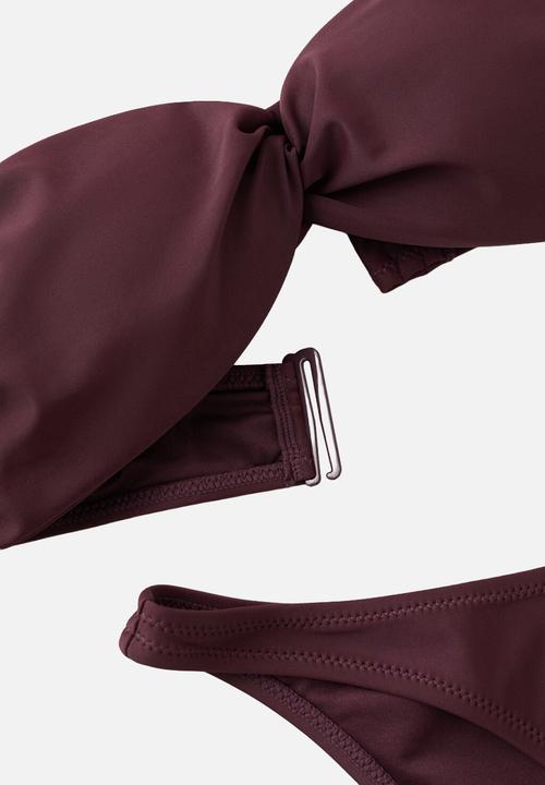 MANGO - Bikini pantie andros- dark red