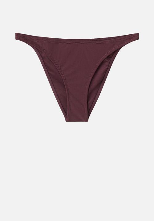 MANGO - Bikini pantie andros- dark red