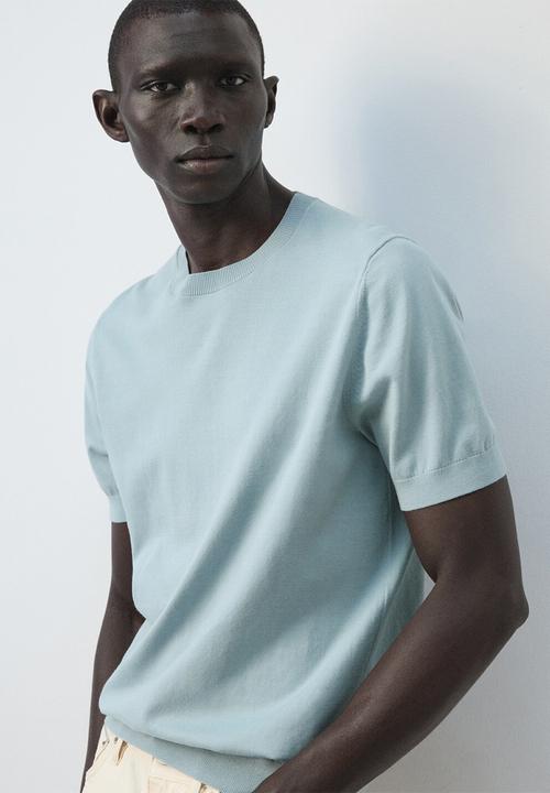 MANGO - T-Shirt Arraona - Turquoise