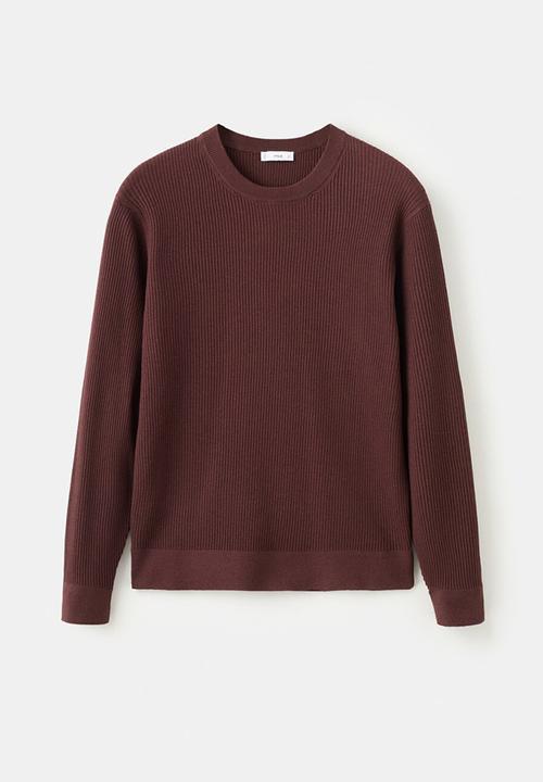 MANGO - Sweater Antigua - Bordeaux