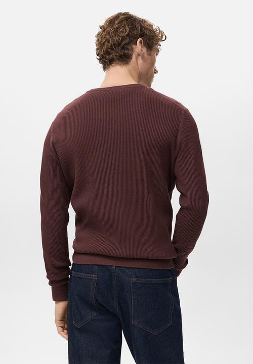 MANGO - Sweater Antigua - Bordeaux