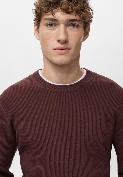 MANGO - Sweater Antigua - Bordeaux