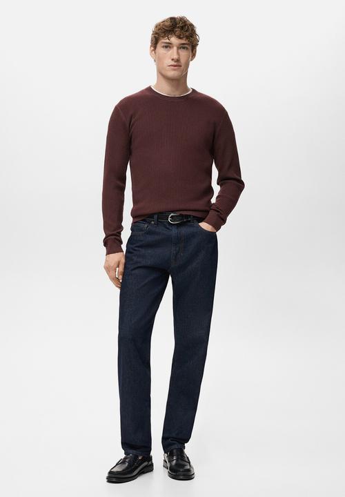 MANGO - Sweater Antigua - Bordeaux