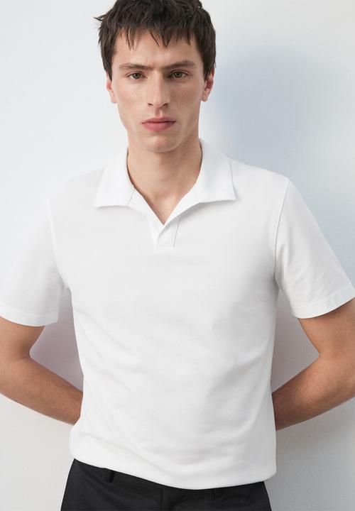 MANGO - Polo Shirt Taga - White