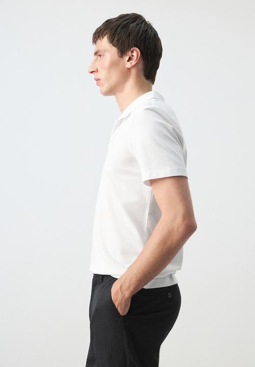 MANGO - Polo Shirt Taga - White