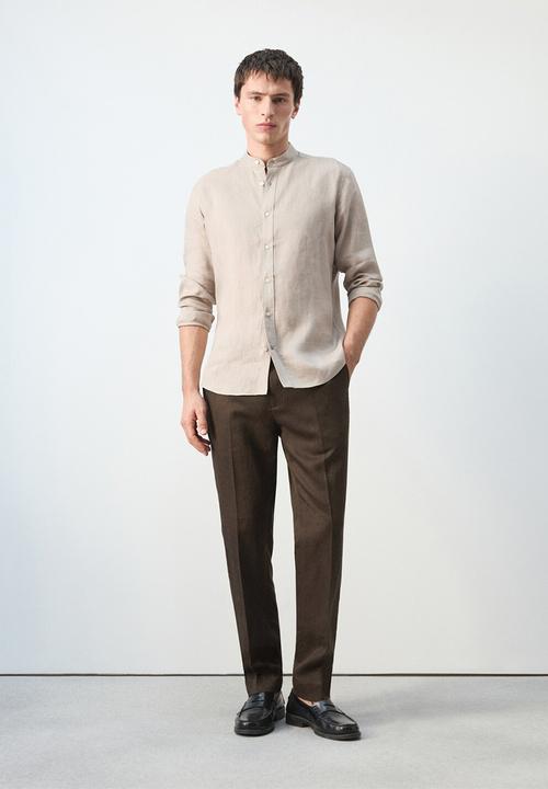 MANGO - Shirt Chennai - Sand