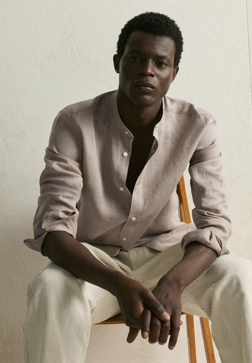 MANGO - Shirt Chennai - Sand