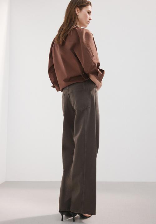 MANGO - Jeans rachel - dark brown