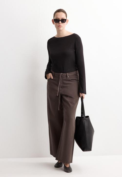 MANGO - Jeans rachel - dark brown