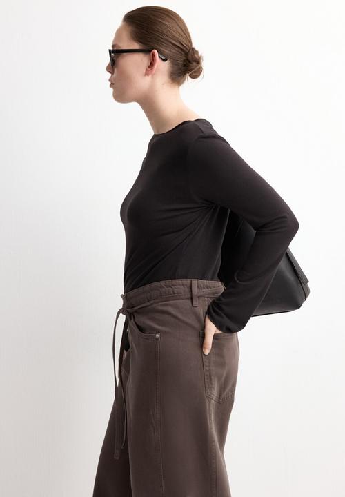 MANGO - Jeans rachel - dark brown