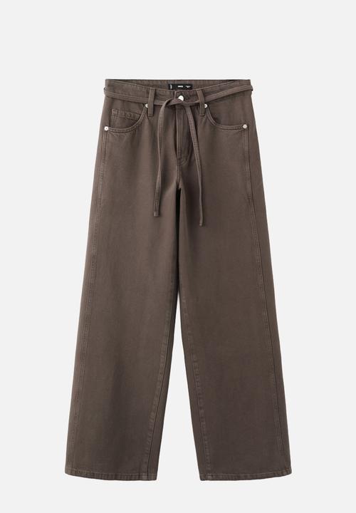 MANGO - Jeans rachel - dark brown