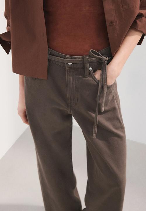 MANGO - Jeans rachel - dark brown