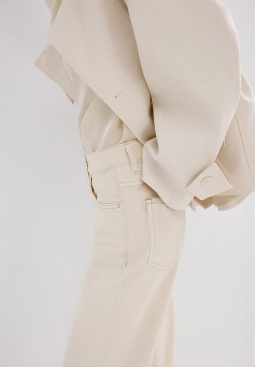 MANGO - Jeans theita - light beige