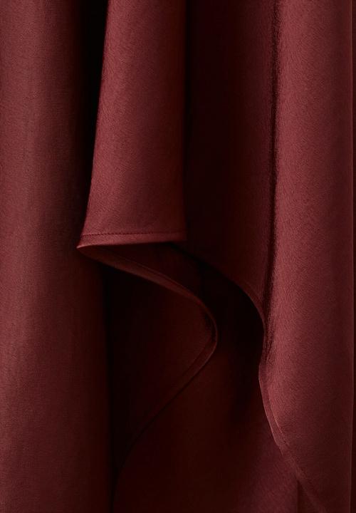 MANGO - Dress mery3 - dark red