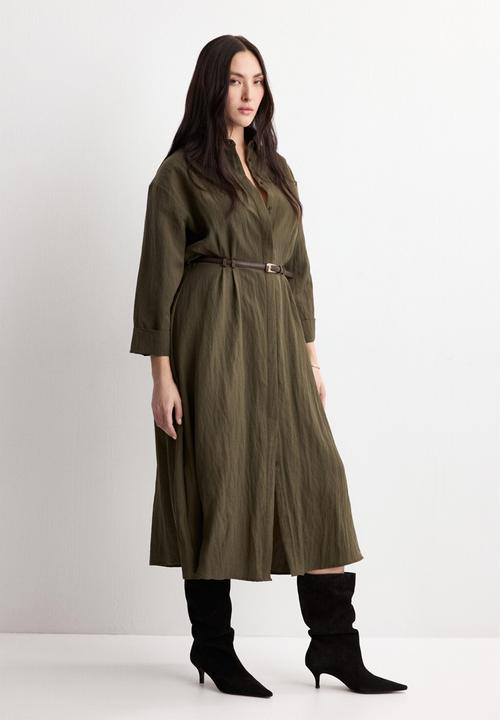 MANGO - Dress trecky- khaki