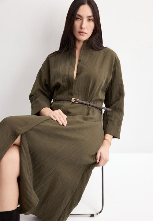 MANGO - Dress trecky- khaki