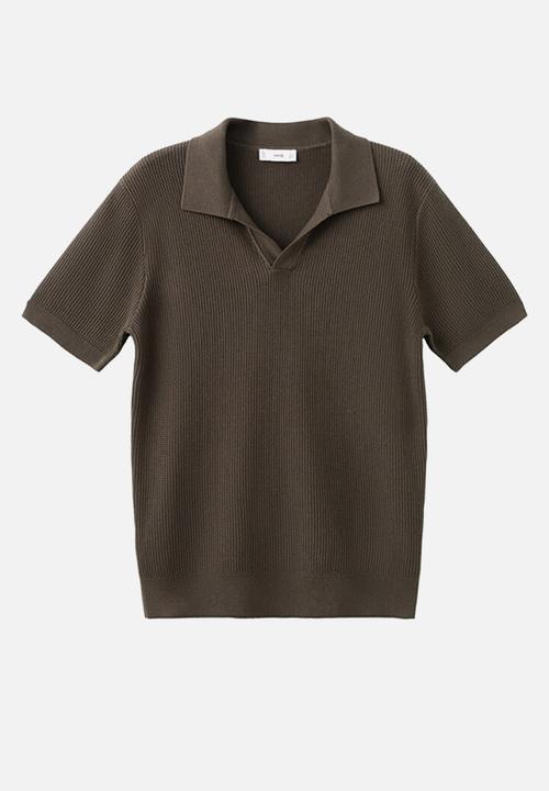 MANGO - Polo Shirt Salas - Dark Brown