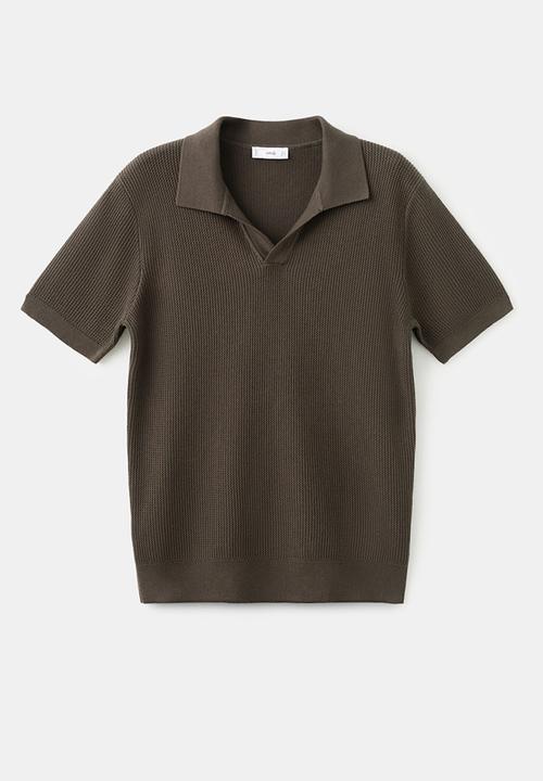 MANGO - Polo Shirt Salas - Dark Brown
