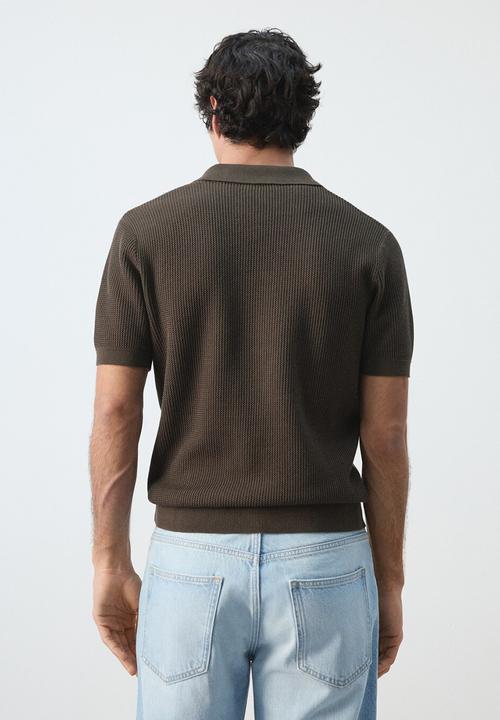 MANGO - Polo Shirt Salas - Dark Brown