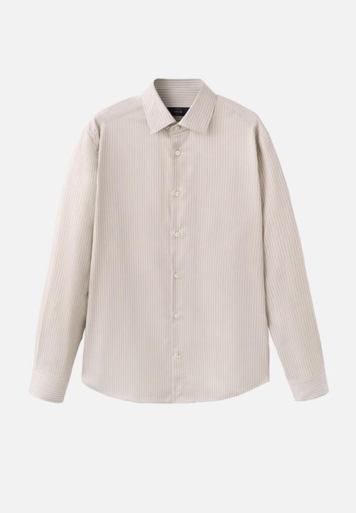 MANGO - Shirt Fer - Sand