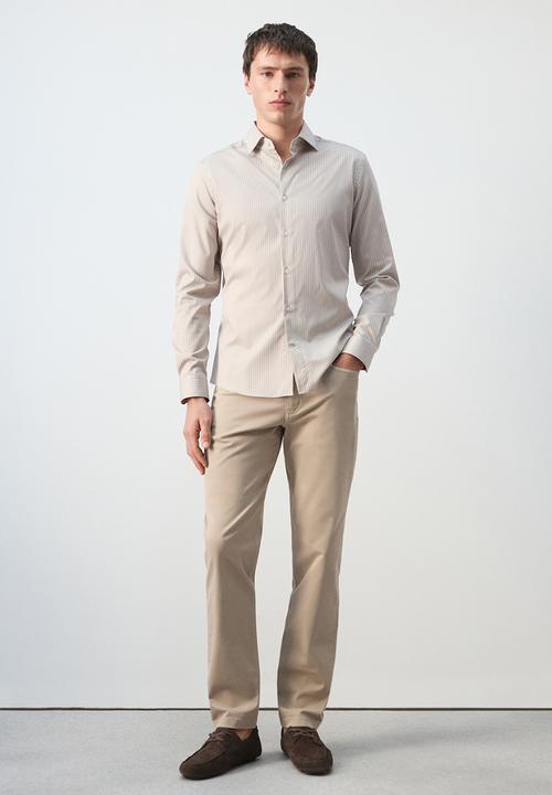 MANGO - Shirt Fer - Sand