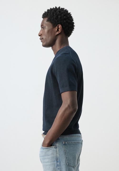 MANGO - T-Shirt Andrew - Navy