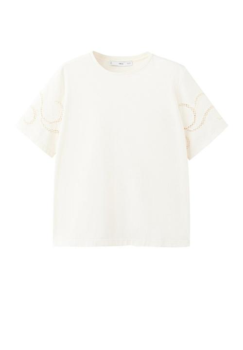 MANGO - T-shirt petunia - light beige