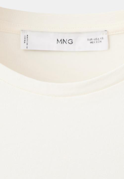 MANGO - T-shirt petunia - light beige