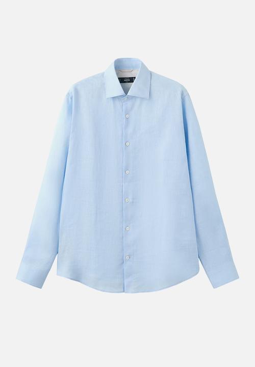 MANGO - Shirt Tucan - Sky Blue