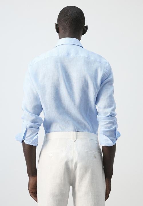 MANGO - Shirt Tucan - Sky Blue