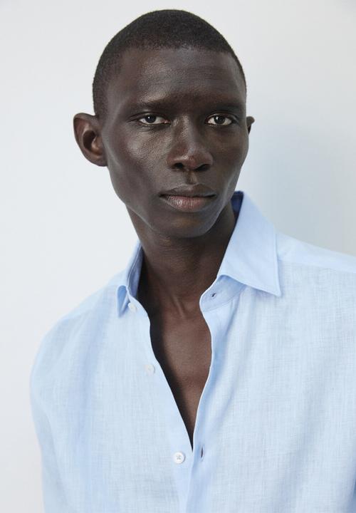 MANGO - Shirt Tucan - Sky Blue