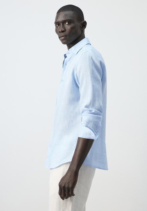 MANGO - Shirt Tucan - Sky Blue