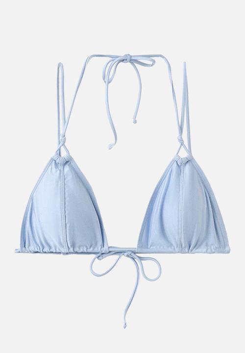 MANGO - Bikini top acalia - light pastel blue