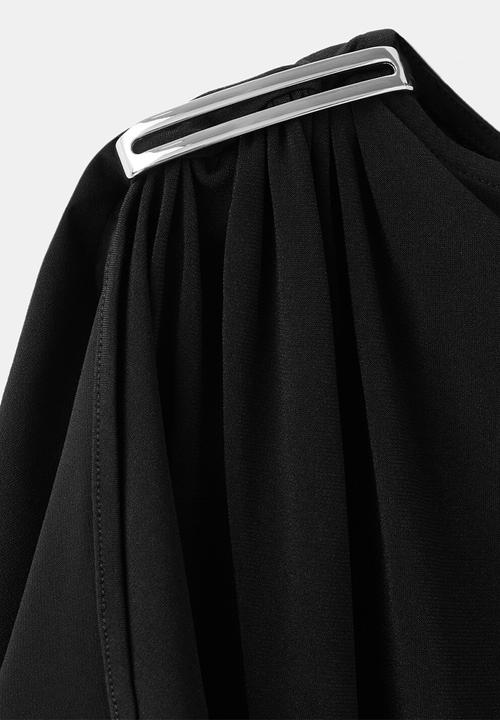 MANGO - T-shirt milena - black