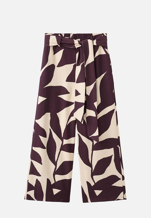 MANGO - Trousers plumas - light beige