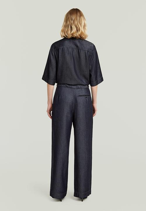 G-STAR - Regular jumpsuit short sleeve wmn - rinsed