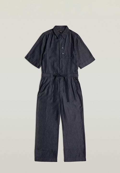 G-STAR - Regular jumpsuit short sleeve wmn - rinsed